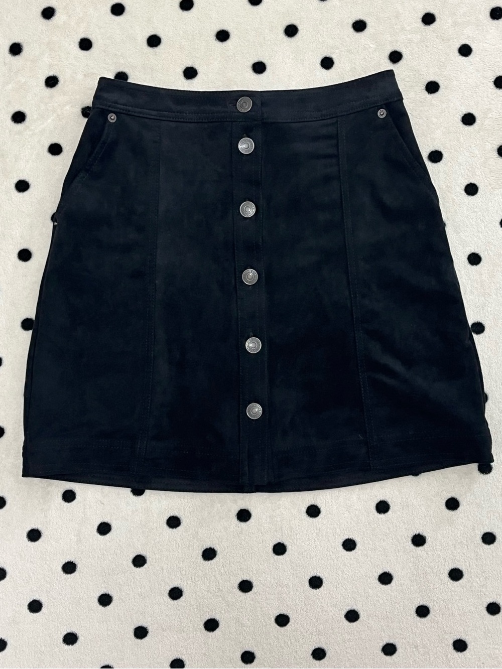 Abercrombie & Fitch Suede Button-Front Skirt Size XS